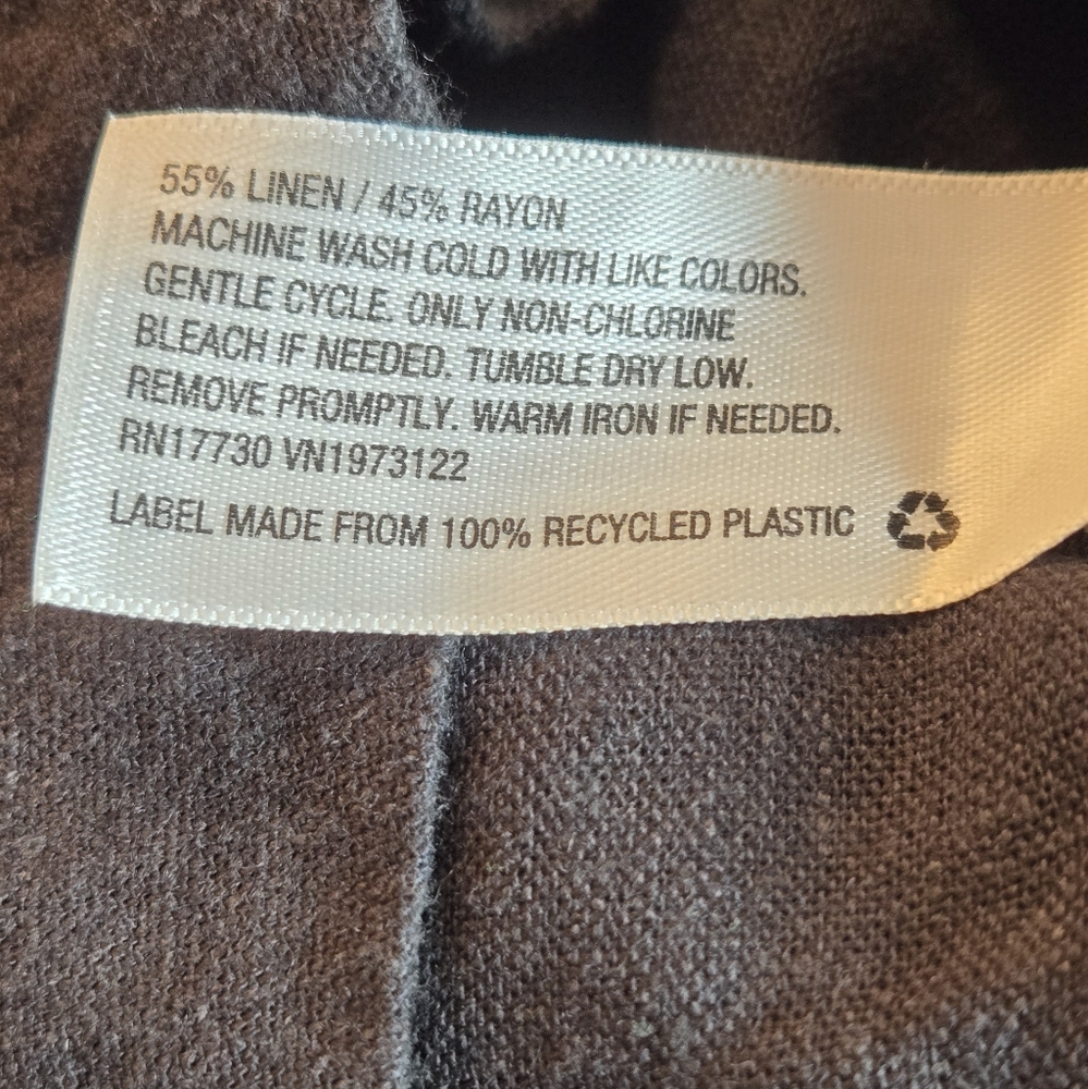 Universal Thread Linen Charcoal Gray Shorts Size Med - Picture 3 of 13